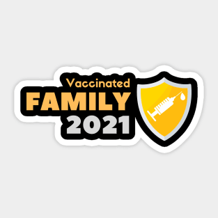 Vaccinated Family Sticker